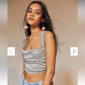 Shine Ruched Bustier top